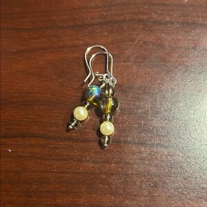 Elegant Silver and Gold Dangle Earrings